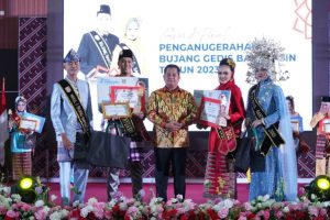 RISKI DAN ANGELITA, PEMENANG BUJANG GEDIS BANYUASIN 2023