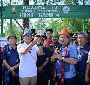 Masuk 75 Desa Terbaik 2023, Menparekraf Sandiaga Uno Kunjungi Desa Sungsang lV Kabupaten Banyuasin