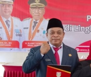 Budi Yanto Resmi Jabat Kabid Rehabilitasi dan Rekonstruksi BPBD Banyuasin