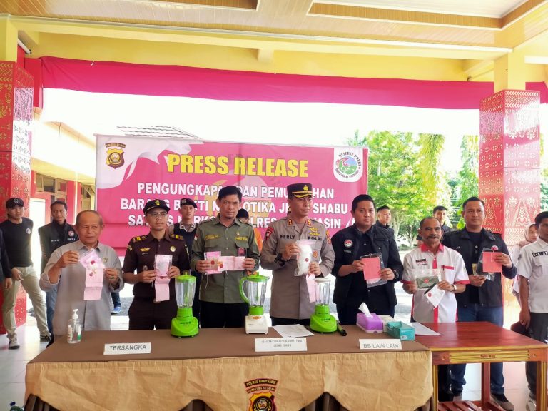 Selama 3 Bulan Polres Banyuasin Tangkap 62 Tersangka Kasus Narkoba