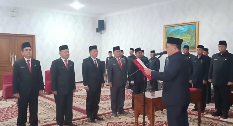 Lagi, Bupati Banyuasin Lantik Lima Pejabat Tinggi Pratama