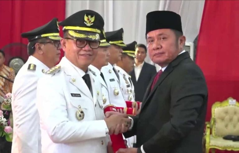 HSR Resmi Jabat PJ Bupati Banyuasin, Herman Deru : Jangan Mudah Menandatangani Sesuatu