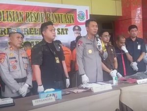 Rilis Awal Tahun Polres Banyuasin Tangkap Bandar dan Kurir Sabu di Dua TKP