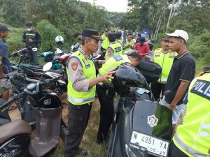 Kapolsek Pangkalan Balai Pimpin Apel Antisipasi Balap Liar