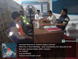 Pj. Bupati Banyuasin Tinjau Pospam Km. 52 Banyuasin III.