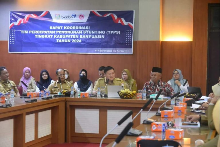 Pemkab Banyuasin Gelar Rapat Koordinasi Dan Rembuk Penurunan Stunting 2024 