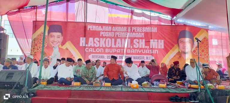 Lebih dari 7 Ribu Peserta Pengajian Akbar, Askolani: Kalau Ibu-ibu yang Hadir Calonnya Pasti Menang 