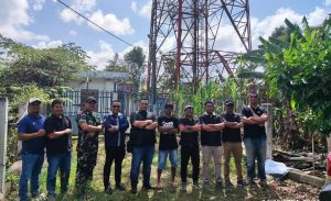 Bersama menciptakan kolaborasi Team Telkomsel Cluster Banyuasin, Kominfo Banyuasin, Aparat Keamanan dan warga sekitar tower Telkomsel, untuk patroli pengaman site – site Telkomsel area Banyuasin.