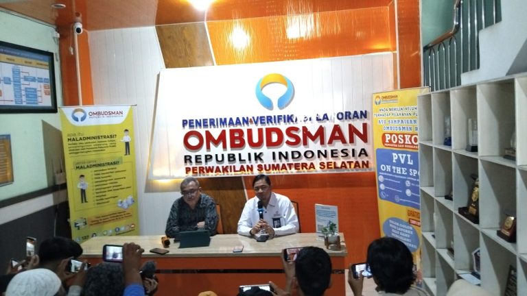 Hasil Investigasi Ombudsman Sumsel Terbukti Temukan Maladministrasi 