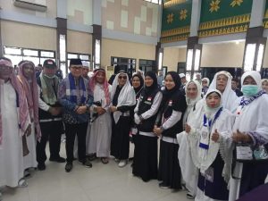 Pj. Bupati Banyuasin Sambut Kedatangan Jamaah Haji Banyuasin Kloter 16 