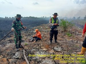 Polres Banyuasin Lakukan Ground Check Hotspot di Desa Tanjung Menang 