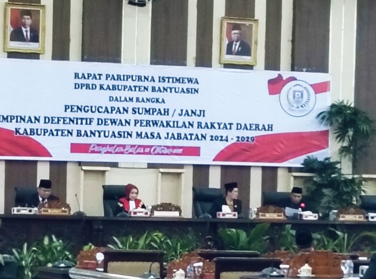 Sejarah Baru 2024, Kursi Ketua DRPD Banyuasin Lepas dari Golkar