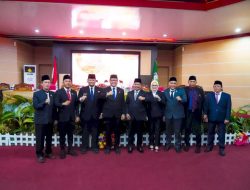 Rapat Paripurna DPRD Banyuasin Masa Persidangan II Tahun 2025 Penetapan Bupati dan Wakil Bupati Terpilih 
