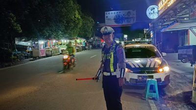 Pastikan Lalu Lintas Aman dan Lancar Selama Bulan Ramadhan Sat Lantas Polres Muara Enim Gelar Patroli Biru