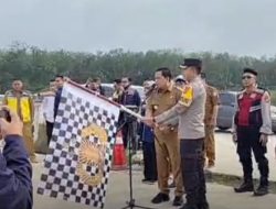 Bupati Banyuasin Resmikan Jalur Tol Fungsional Palembang Betung