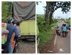 Viral, Warga Jarah Muatan Truk yang Kecelakaan di Betung Banyuasin