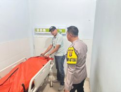 Sopir Cadangan Bus TN Trans Meninggal Dunia, Personel Polsek Indralaya Lakukan Pemeriksaan di TKP