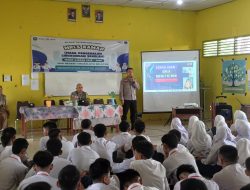 Polsek Indralaya Isi Kegiatan MPLS di SMAN 1 Indralaya Selatan, Sosialisasikan Bahaya Narkoba dan Judi Online