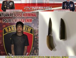 Gerak Cepat Satreskrim Muara Enim Ringkus 2 Pemuda Mabuk Aniaya Warga