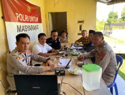 Polsek Muara Kuang Ikuti Zoom Meeting Dukung Program Ketahanan Pangan Menuju Indonesia Emas 2045