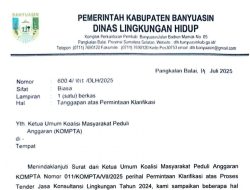 DLH Banyuasin Baru Balas Surat KOMPTA Usai Aksi Damai di Kejati Sumsel