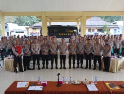 Latihan Teknis Bhabinkamtibmas Polres Ogan Ilir, Kapolres AKBP Bagus Suryo Wibowo.S.I.K Tekankan Profesionalisme di Lapangan
