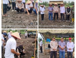 Lewat Tanam Jagung, Polsek Indralaya Di Desa Meranjat Ilir Dukung Program Ketahanan Pangan
