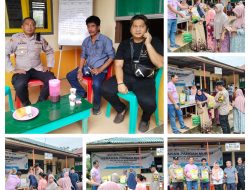 Polsek Indralaya Polres Ogan Ilir Gelar Gerakan Pangan Murah Di Desa Sakatiga 