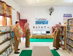 Aminuddin Dampingi Wabup Netta Kunjungi SMPN 1 Dan SMPN 2 Banyuasin I