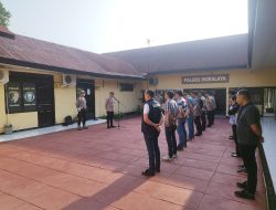 APEL PAGI POLSEK INDRALAYA TEKANKAN PELAYANAN PRIMA, CEK PROGRAM JAGUNG, DAN LARANGAN MUSIK REMIX PADA HAJATAN