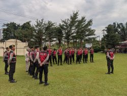 Layani Masyarakat dengan Ikhlas, Berikan Keamanan dan Kenyamanan, serta Jangan Sakiti Hati Masyarakat – Pesan Kasat Samapta Polres Ogan Ilir pada Apel Fungsi