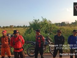 Polsek Indralaya lakukan Mitigasi Karhutla, Berhasil Padamkan Api di Desa Palemraya 