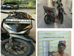 Satreskrim Polres Ogan Ilir Terima Serahan Pelaku Jambret dari Warga di Depan SPBU Pulau Semambu