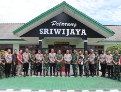 Jaga Sinergitas TNI–Polri, Kapolres Ogan Ilir Bersama PJU Silaturahmi ke Komandan Brigif 8/Garuda Cakti