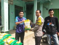 Polsek Indralaya Gelar Gerakan Pangan Murah untuk Masyarakat di Desa Sakatiga Seberang Kecamatan Indralaya