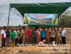 Dukung Ketahanan Pangan Bhabinkamtibmas dan Babinsa Bersinergi Tannam Jagung Bersama Di Desa Ibul Dalam