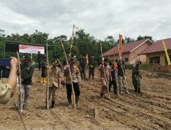 Dukung Ketahanan Pangan, Personil Bhabinkamtibmas,Babinsa ,Hadiri Tanam Jagung Di Desa Sukananti 