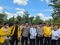 Kasat Intelkam Polres Ogan Ilir  Bersama Tohoh Agama Dan Tohoh Masyarakat Lepas Aksi Demo