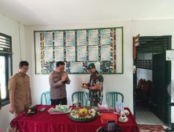 HUT TNI ke-80 di Koramil 402-05 Muara Kuang dengan tema TNI PRIMA, TNI RAKYAT INDONESIA MAJU”