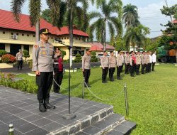 PIMPIN APEL PAGI, KAPOLRES OGAN ILIR TEGASKAN ANGGOTA JANGAN MAIN-MAIN DENGAN NARKOBA
