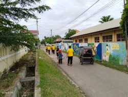 Di hari Jumat pagi Kapolsek Indralaya. AKP JUNARDI,S.H,M.A.P pimpin Jalan sehat bersama anggota