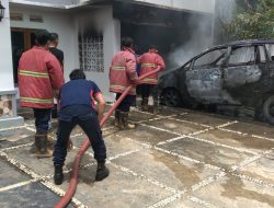 Mobil Di Garasi Sadara YD Terbakar Di Garasi Rumahnya