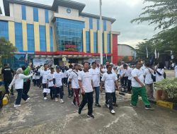 Wakaposek Indralaya Hadiri Olahraga bersama Dalam Rangka Memperingati Hari Anak Sedunia Dan Menyambut Hari Guru Nasional Di BPMP Provinsi Sumatera Selatan 