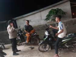 Personel Polsek Muara Kuang Gelar KRYD Antisipasi Tindak Kejahatan di Malam Libur