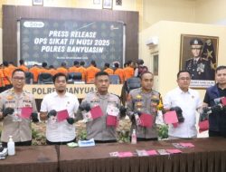 Polres Banyuasin Ungkap Kasus Pada OPS Sikat II Musi 2025