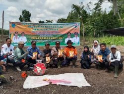Bhabinkamtibmas Polsek Muara Kuang  Hadiri Penanaman Jagung Di Desa Kuang Anyar
