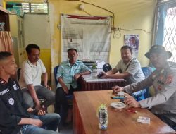 Jaga Silaturahmi dan Kemitraan, Kanit Binmas Polsek Muara Kuang Sambangi Kantor Camat Muara Kuang