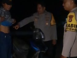 Ps Kanit Polsek Muara Kuang Gelar Patroli KRYD, Antisipasi Kejahatan 3C di Malam Libur