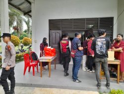 Pengamanan Ibadah Natal, Polsek Indralaya Terjunkan  Personil