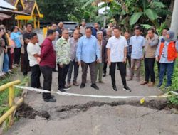 Jembatan Besi Lubuk Rukum–Muara Kumbang Ambruk, Bupati Ogan Ilir Gercep 